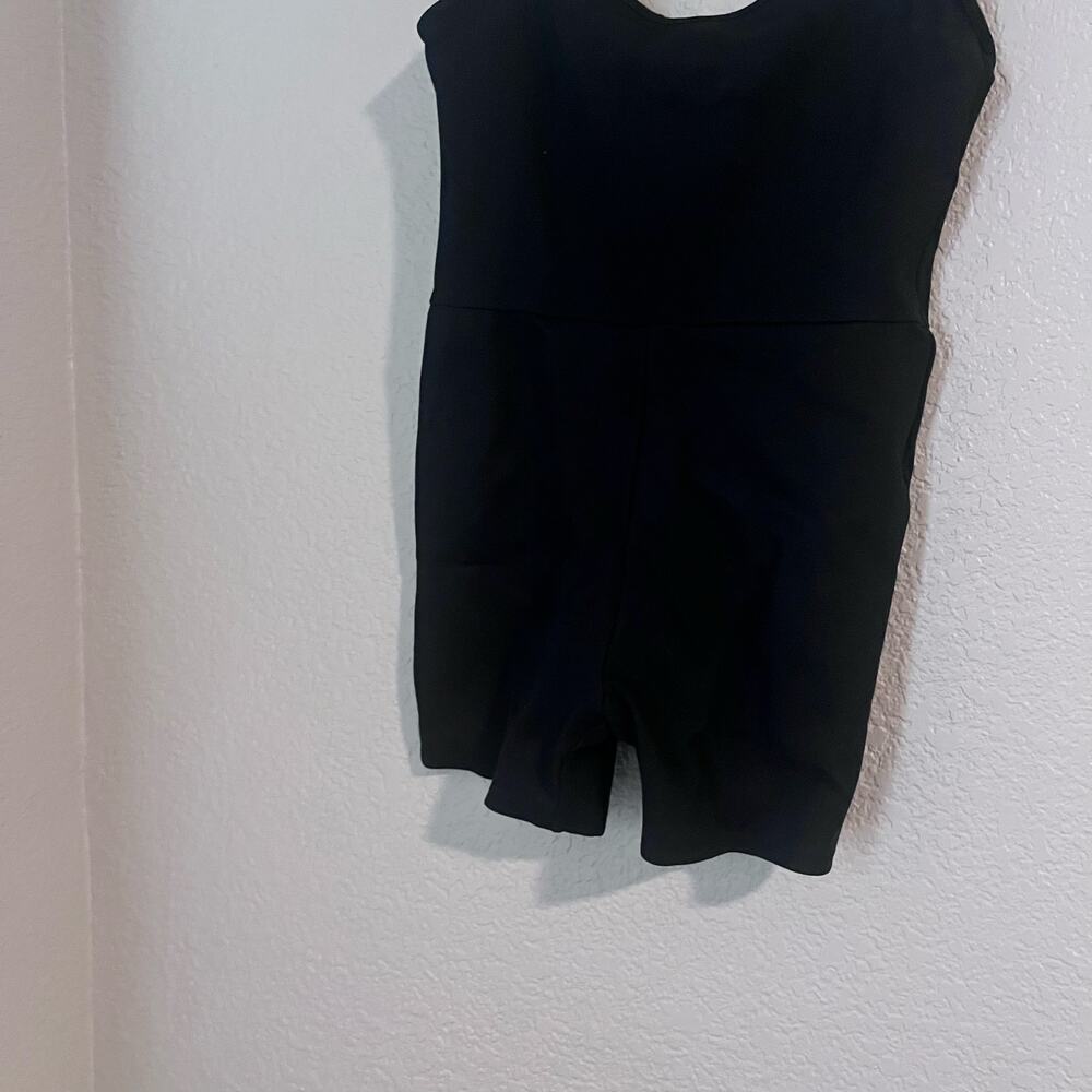 Abercrombie & Fitch A&F Black Tank Jumpsuit Romper Small Petite Shorts - Picture 3 of 6